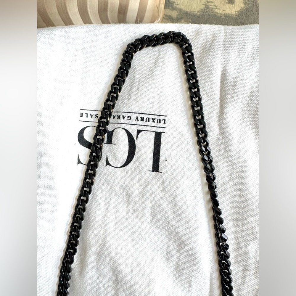 Saint Laurent YSL Medium Grain De Poudre Embossed Leather Black Shoulder Bag - Picture 15 of 16